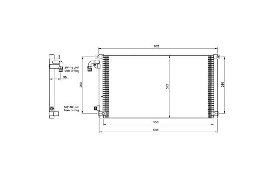 Kondensor, klimatanläggning EASY FIT 35103 NRF