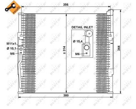 Kondensor, klimatanläggning EASY FIT 35146 NRF, bild 6