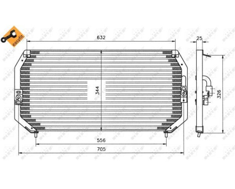 Kondensor, klimatanläggning EASY FIT 35193 NRF, bild 2