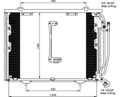 Kondensor, klimatanläggning EASY FIT 35215 NRF