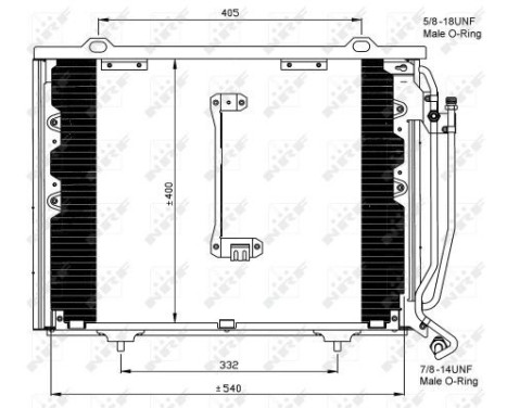 Kondensor, klimatanläggning EASY FIT 35215 NRF, bild 2
