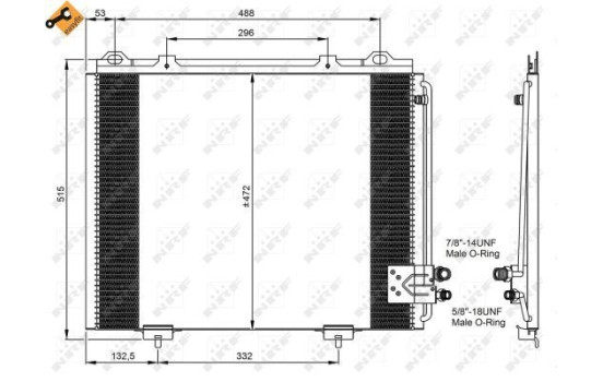 Kondensor, klimatanläggning EASY FIT 35228 NRF, bild 6
