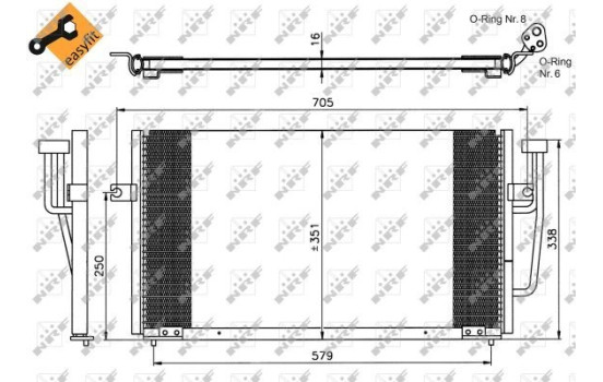Kondensor, klimatanläggning EASY FIT 35234 NRF, bild 4