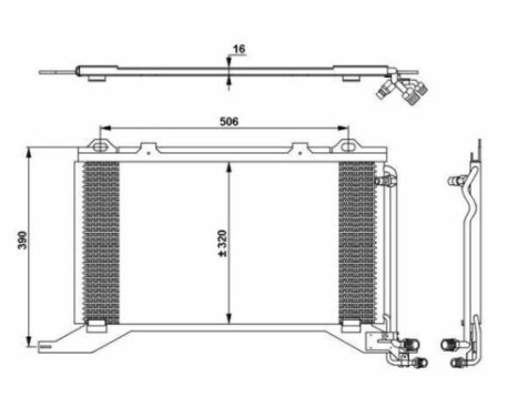 Kondensor, klimatanläggning EASY FIT 35245 NRF