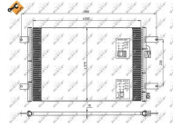 Kondensor, klimatanläggning EASY FIT 35249 NRF