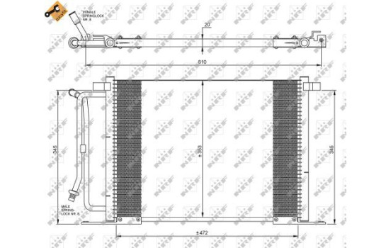Kondensor, klimatanläggning EASY FIT 35250 NRF, bild 4