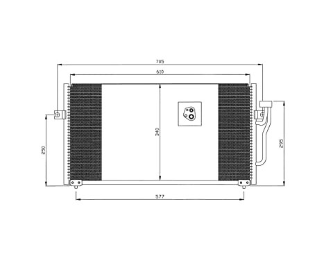 Kondensor, klimatanläggning EASY FIT 35293 NRF