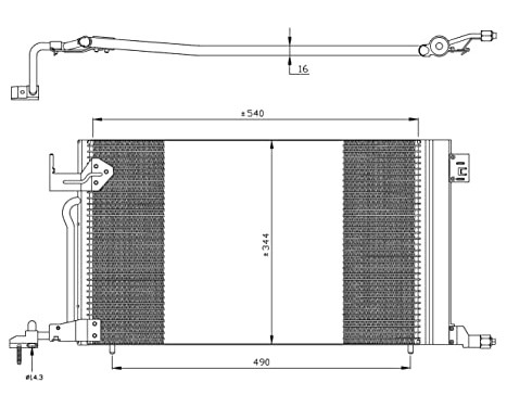Kondensor, klimatanläggning EASY FIT 35304 NRF, bild 7