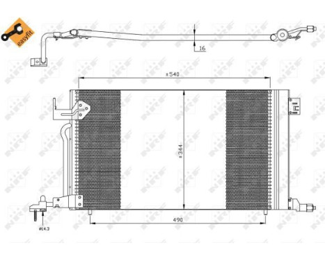 Kondensor, klimatanläggning EASY FIT 35304 NRF, bild 5