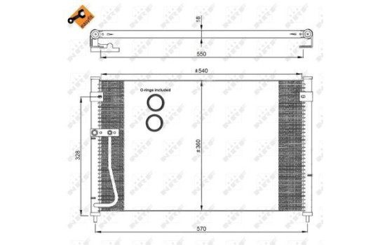Kondensor, klimatanläggning EASY FIT 35306 NRF, bild 4
