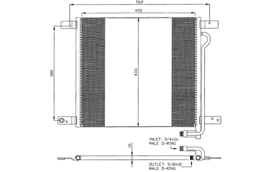 Kondensor, klimatanläggning EASY FIT 35325 NRF, bild 3