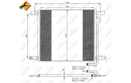 Kondensor, klimatanläggning EASY FIT 35325 NRF, bild 4
