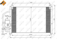 Kondensor, klimatanläggning EASY FIT 35393 NRF