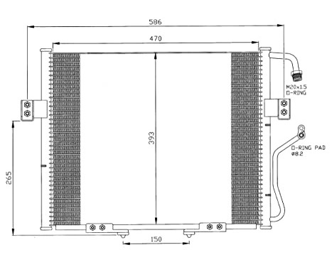 Kondensor, klimatanläggning EASY FIT 35399 NRF