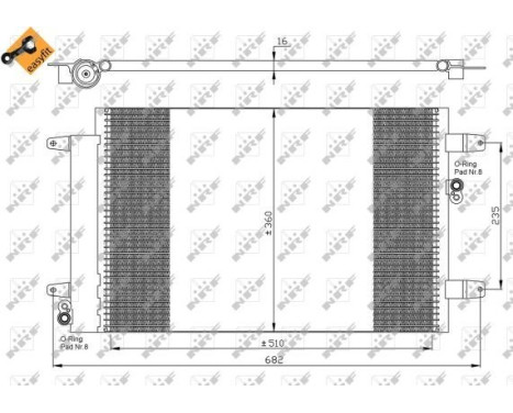 Kondensor, klimatanläggning EASY FIT 35403 NRF, bild 5