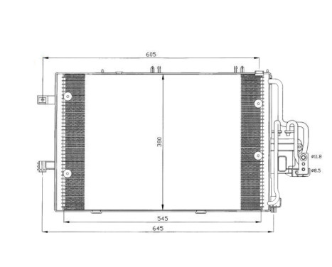 Kondensor, klimatanläggning EASY FIT 35412 NRF
