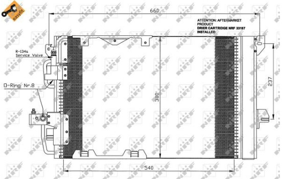 Kondensor, klimatanläggning EASY FIT 35416 NRF, bild 5