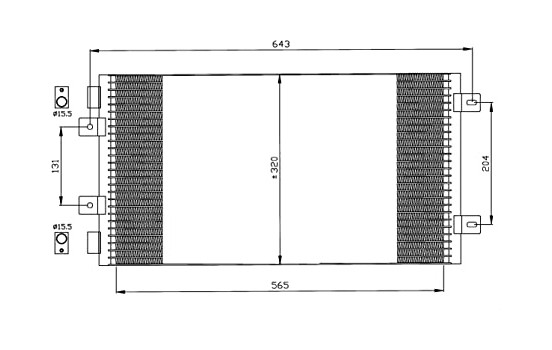 Kondensor, klimatanläggning EASY FIT 35442 NRF, bild 2