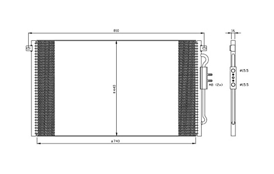 Kondensor, klimatanläggning EASY FIT 35448 NRF, bild 7