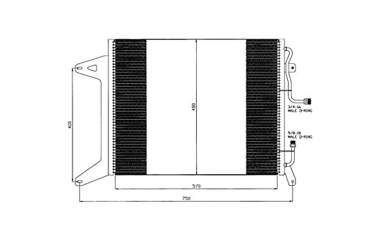 Kondensor, klimatanläggning EASY FIT 35451 NRF, bild 5