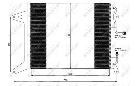 Kondensor, klimatanläggning EASY FIT 35451 NRF, bild 6