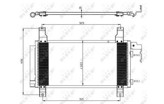 Kondensor, klimatanläggning EASY FIT 35464 NRF, bild 2
