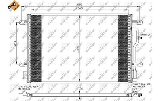 Kondensor, klimatanläggning EASY FIT 35465 NRF, bild 2