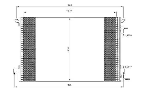 Kondensor, klimatanläggning EASY FIT 35467 NRF, bild 2