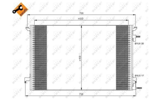 Kondensor, klimatanläggning EASY FIT 35467 NRF, bild 4