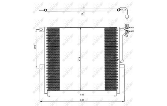 Kondensor, klimatanläggning EASY FIT 35468 NRF, bild 3