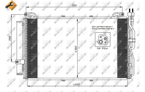 Kondensor, klimatanläggning EASY FIT 35478 NRF, bild 3