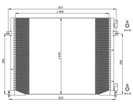 Kondensor, klimatanläggning EASY FIT 35482 NRF, bild 4