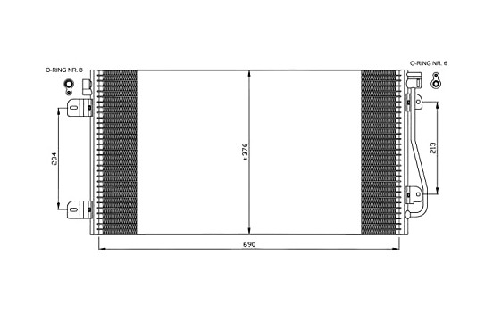 Kondensor, klimatanläggning EASY FIT 35484 NRF, bild 2