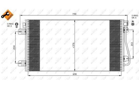 Kondensor, klimatanläggning EASY FIT 35484 NRF, bild 3