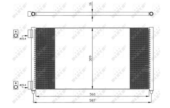 Kondensor, klimatanläggning EASY FIT 35496 NRF, bild 6