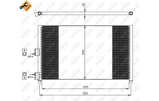 Kondensor, klimatanläggning EASY FIT 35502 NRF, bild 6