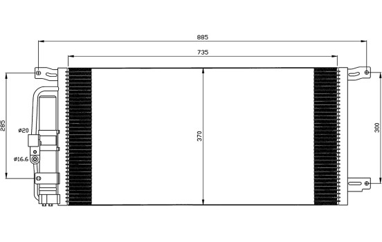 Kondensor, klimatanläggning EASY FIT 35509 NRF