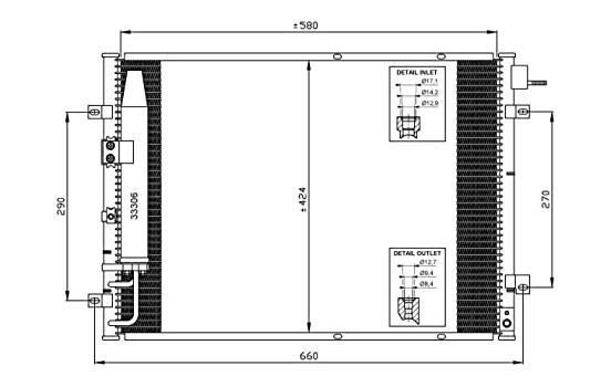 Kondensor, klimatanläggning EASY FIT 35515 NRF, bild 2