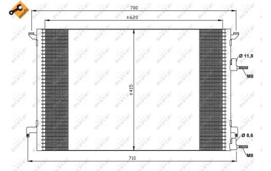 Kondensor, klimatanläggning EASY FIT 35516 NRF, bild 2