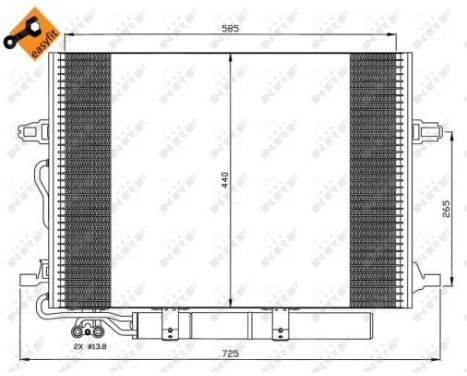 Kondensor, klimatanläggning EASY FIT 35517 NRF, bild 7