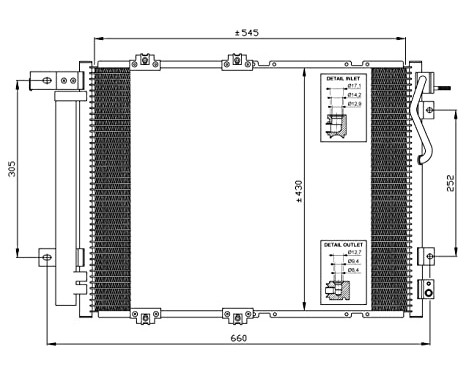 Kondensor, klimatanläggning EASY FIT 35519 NRF, bild 2