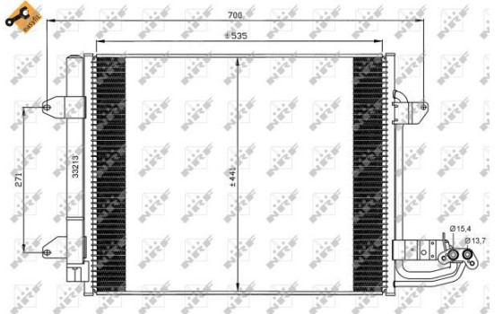Kondensor, klimatanläggning EASY FIT 35521 NRF, bild 4