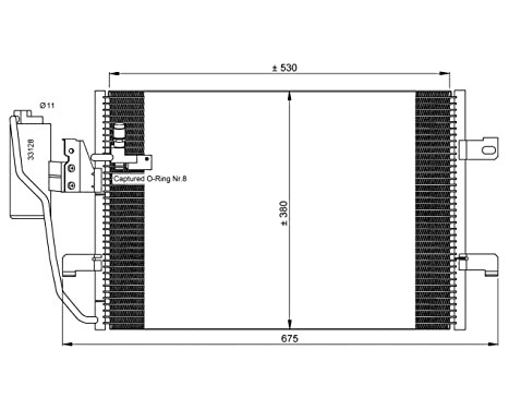 Kondensor, klimatanläggning EASY FIT 35527 NRF, bild 2