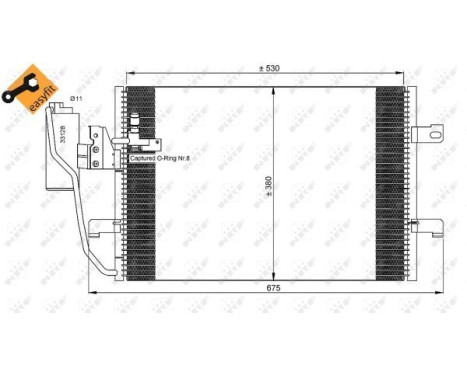 Kondensor, klimatanläggning EASY FIT 35527 NRF, bild 6