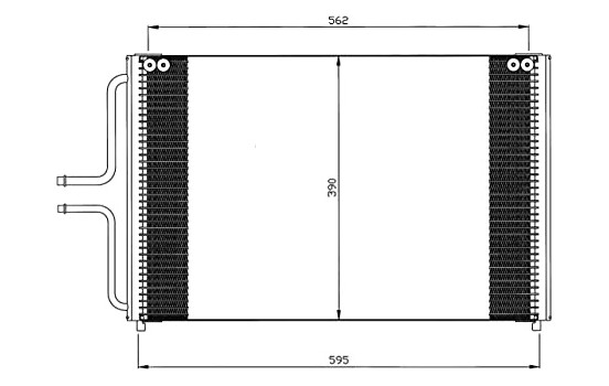 Kondensor, klimatanläggning EASY FIT 35533 NRF
