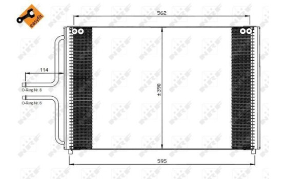 Kondensor, klimatanläggning EASY FIT 35533 NRF, bild 3