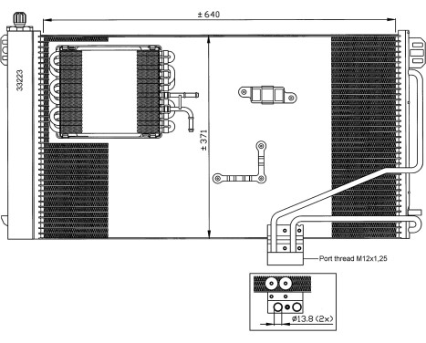 Kondensor, klimatanläggning EASY FIT 35536 NRF, bild 2