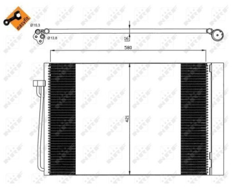 Kondensor, klimatanläggning EASY FIT 35537 NRF, bild 2