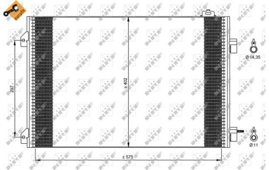 Kondensor, klimatanläggning EASY FIT 35545 NRF, bild 3