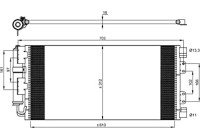 Kondensor, klimatanläggning EASY FIT 35548 NRF